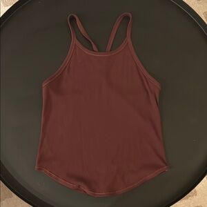 Lululemon Athletica Red Fitted Camisole Sleeveless Top